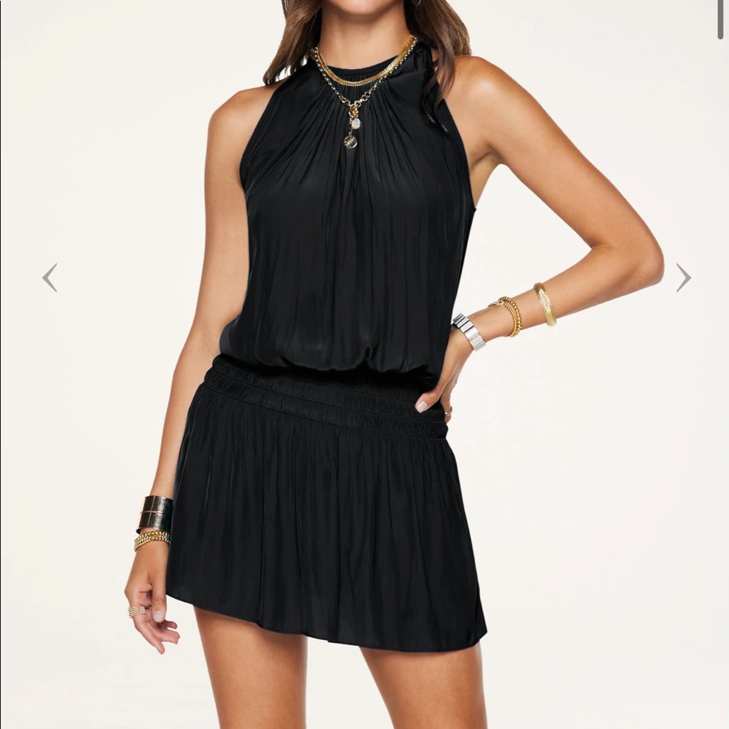 Ramy Brook Paris Sleeveless Mini Dress Black